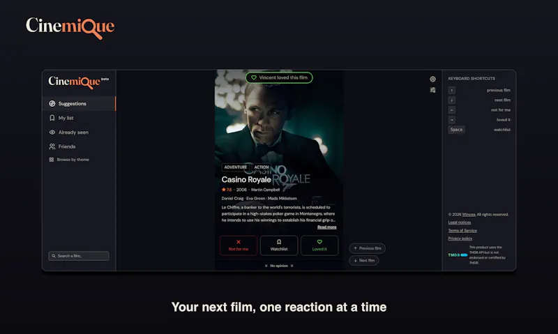 Cinemique screenshot 1
