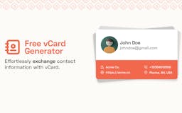 Free vCard Generator media 1