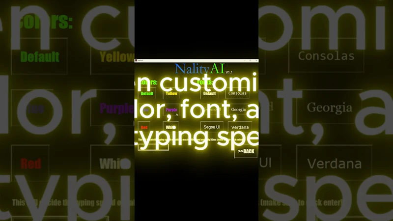 NalityAI screenshot 1 (video preview)