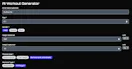 AI Workout Generator