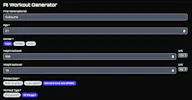 AI Workout Generator