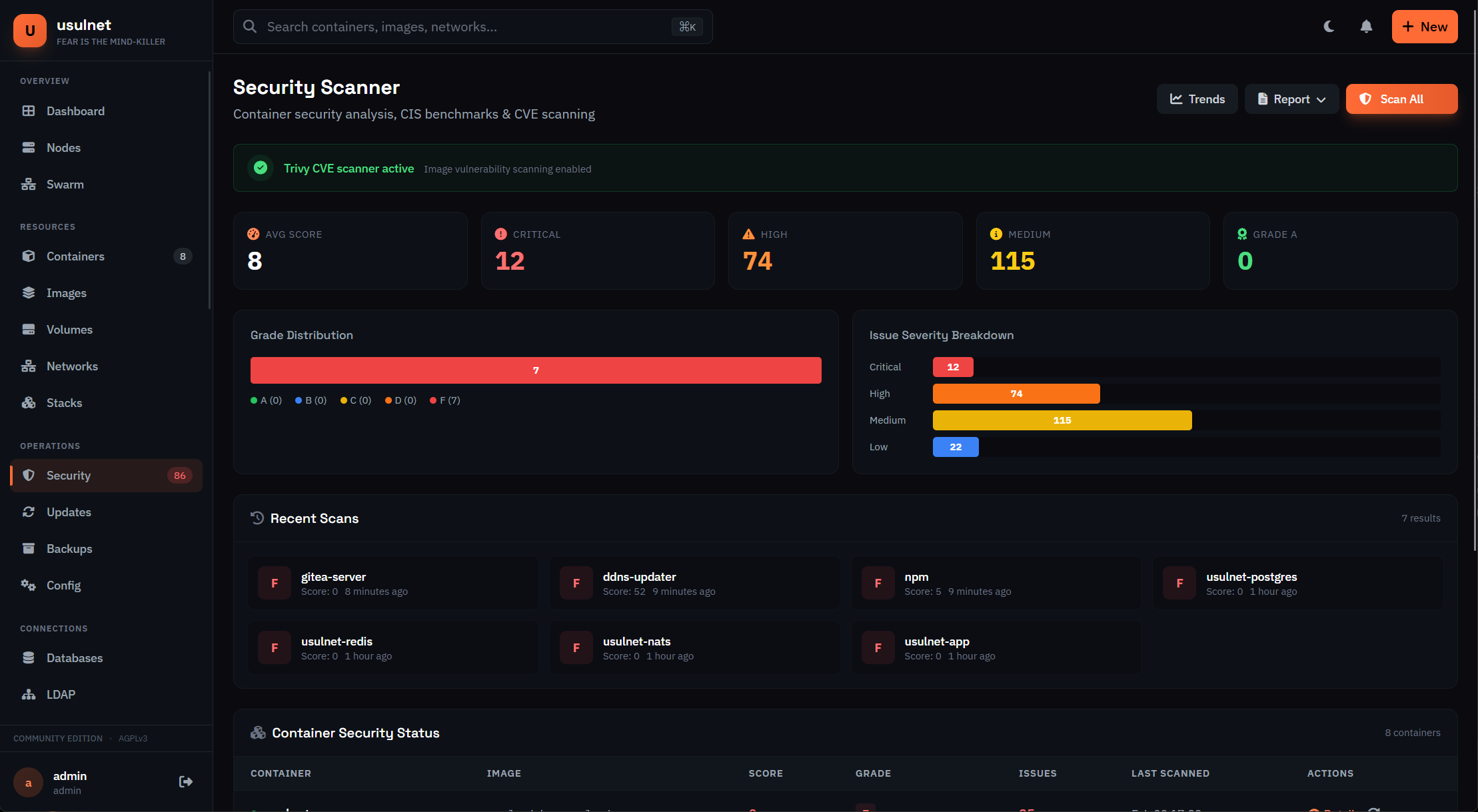 usulnet — DevOps & SysAdmins UI gallery image