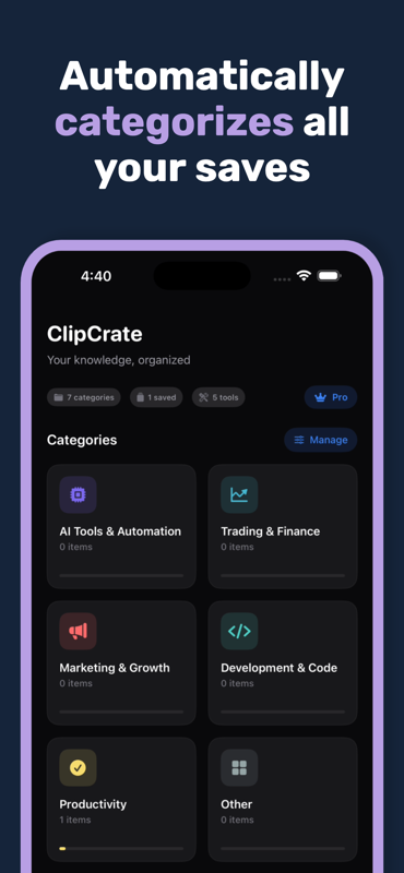 ClipCrate - AI Video Saver gallery image