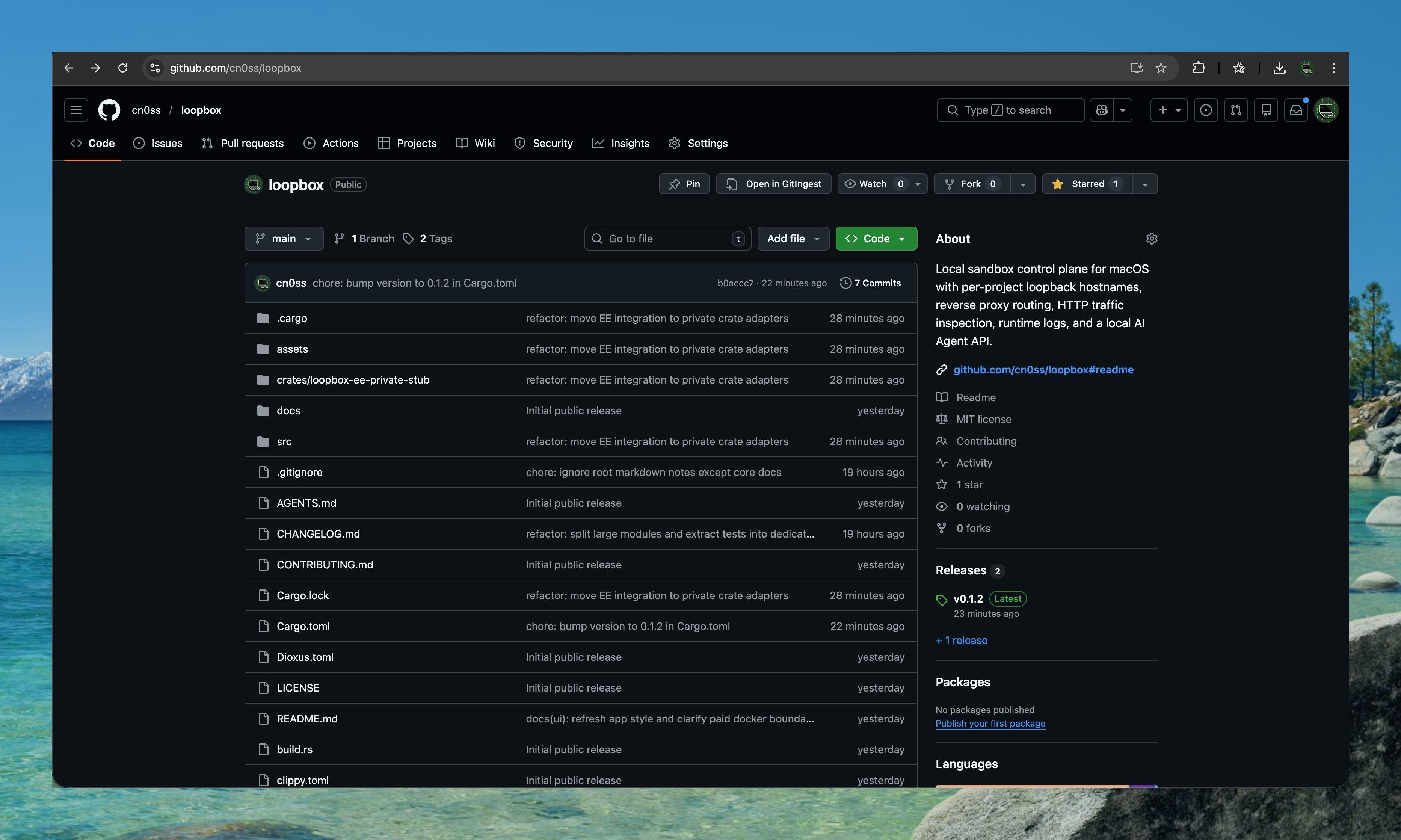 LOOPBOX - LOCAL SANDBOX CONTROL PLANE - Screenshot 2 showing product features and functionality
