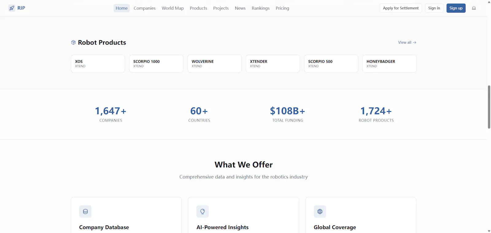 Robotics Intelligence Platform screenshot 2
