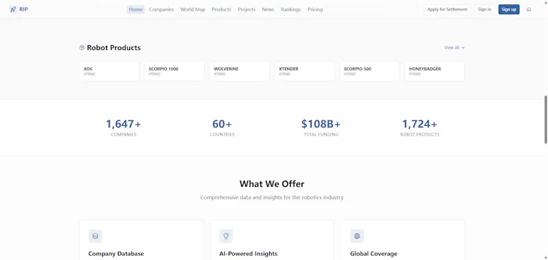 Robotics Intelligence Platform screenshot 2