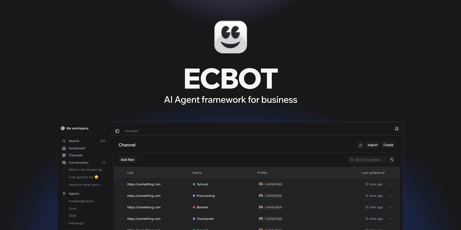 Ecbot screenshot 1