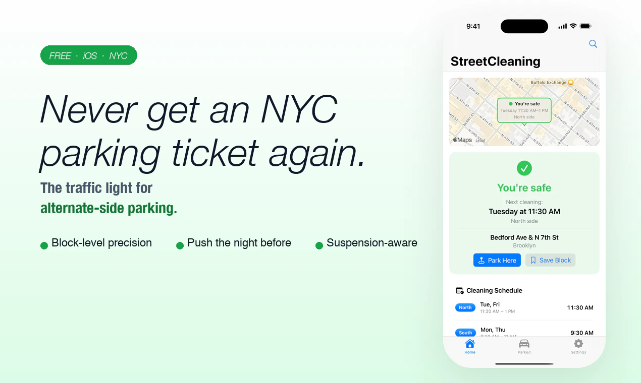 NYC Street Cleaning screenshot 5