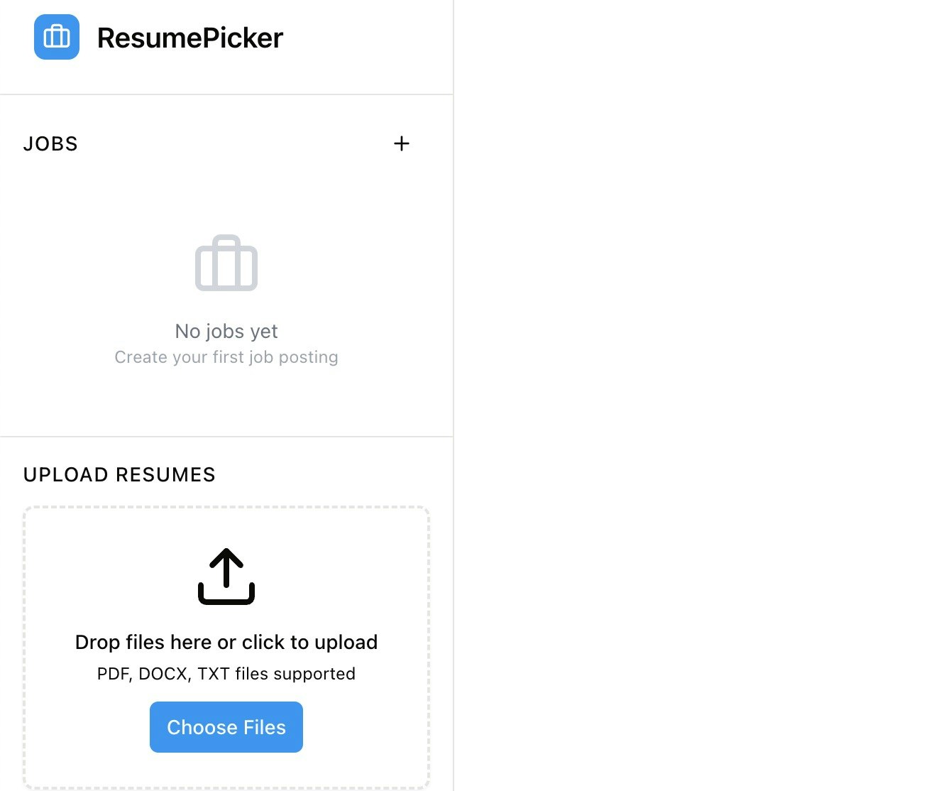 ResumePicker.com - AI-powered CV sorting for small recruiters and teams media 1