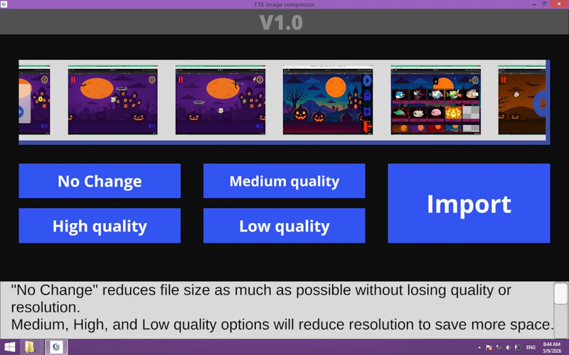ETK Image Compressor screenshot 2
