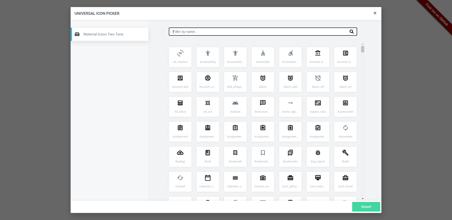 Universal Icon Picker gallery image