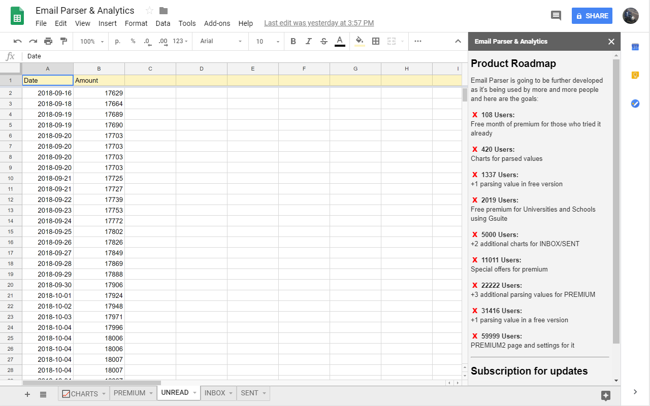 Email Parser & Analytics gallery image