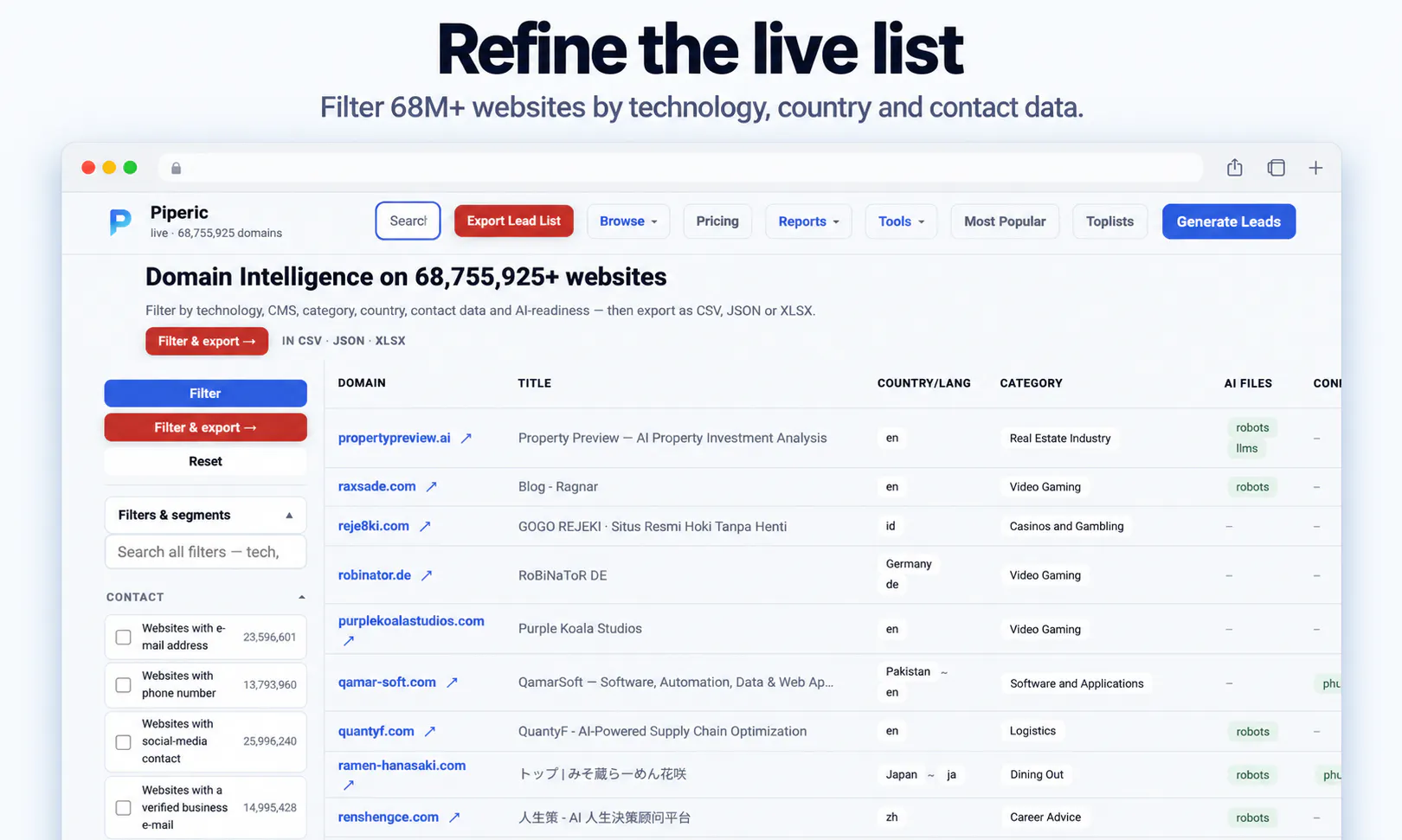 Piperic AI Lead Finder gallery image