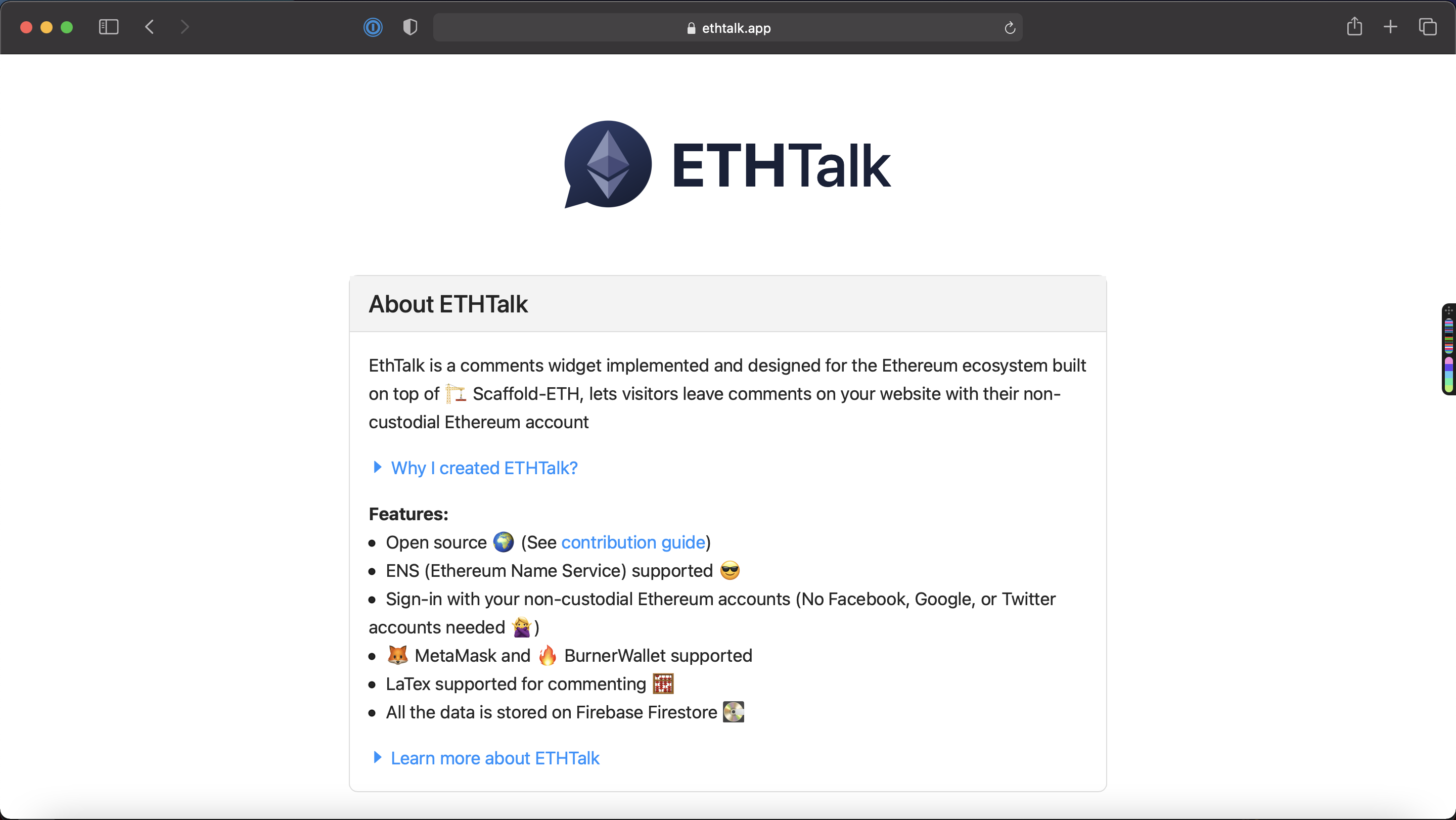 ETHTalk gallery image
