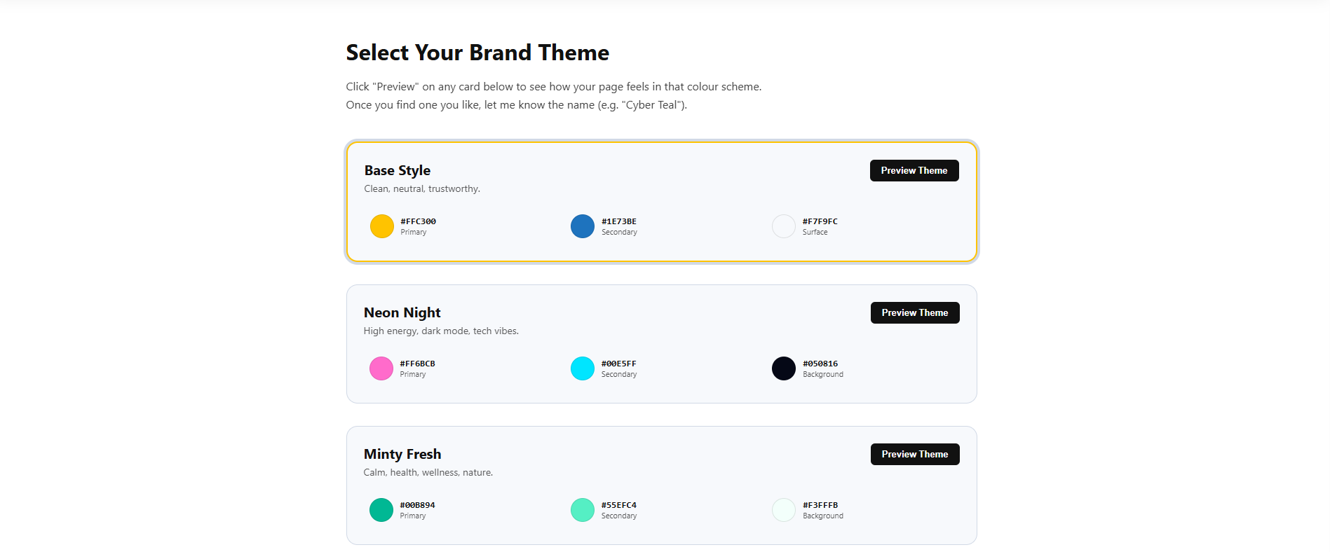 Freelance Brand Previewer gallery image