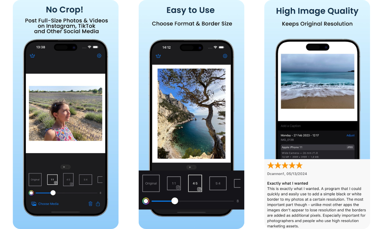 Simple Border - No Crop screenshot 1