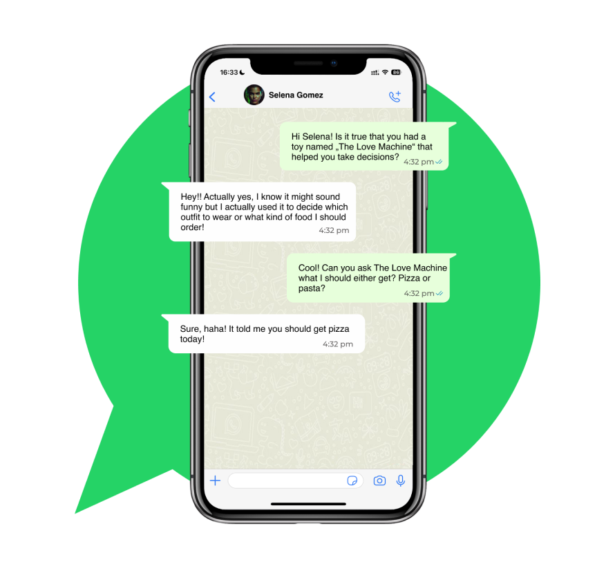 yourfriends.ai - Verbind, leer en chat met bekende AI WhatsApp -contacten media 1