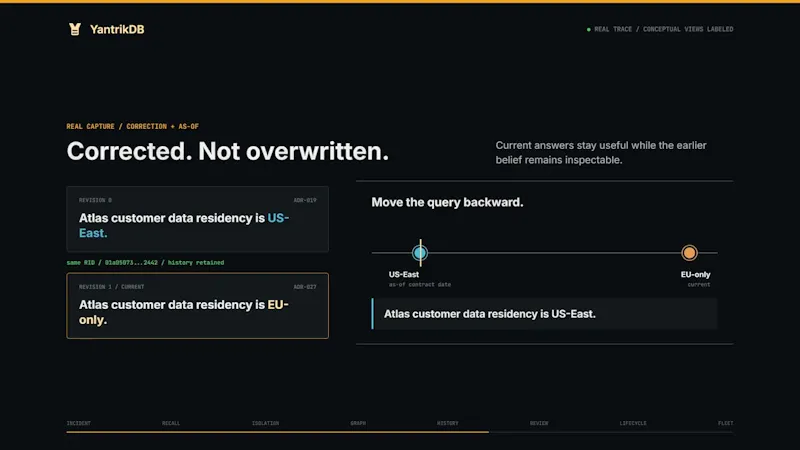 YantrikDB screenshot 1 (video preview)