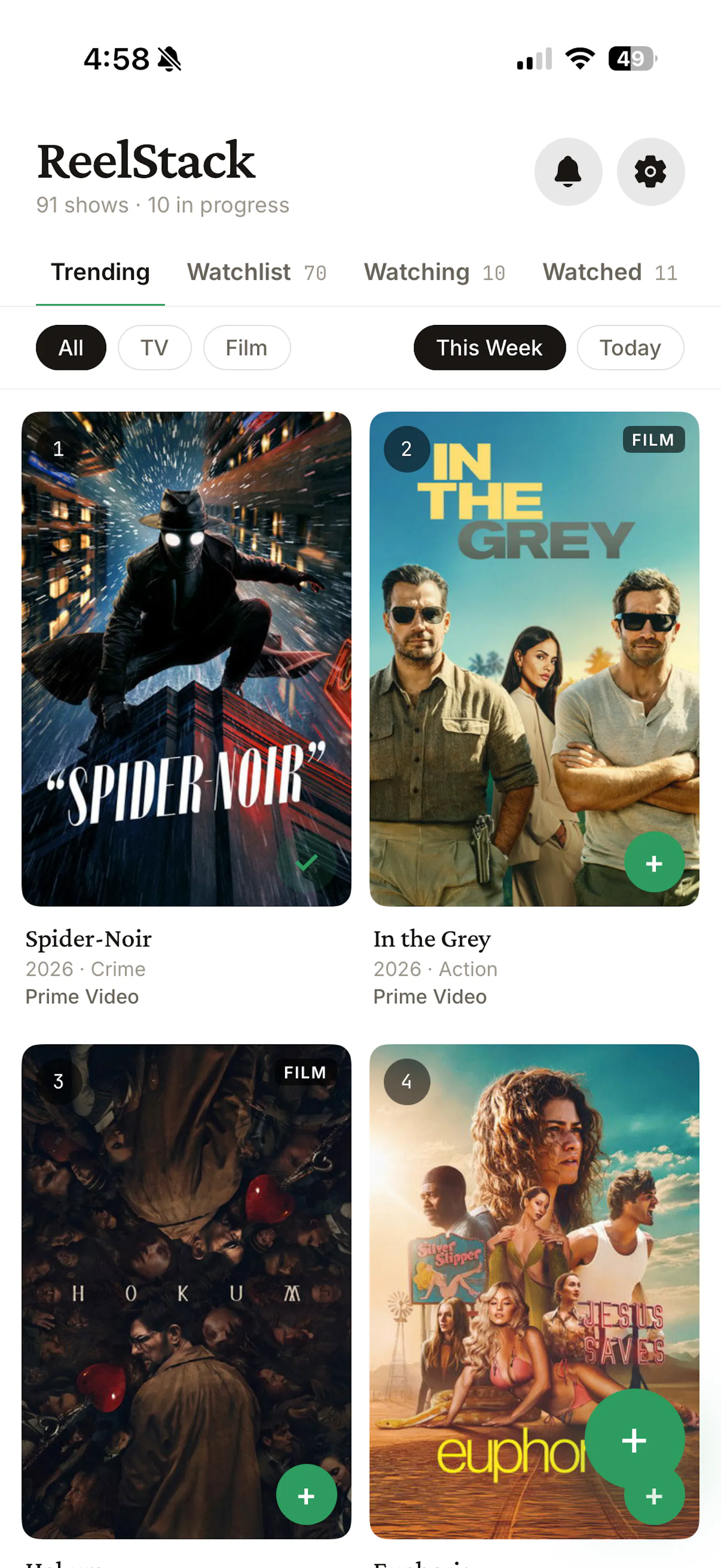 ReelStack screenshot 1