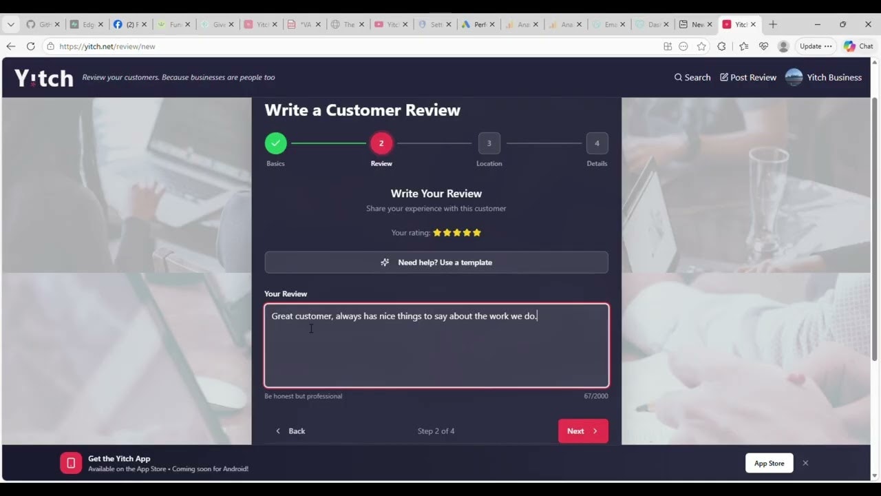 Yitch - Rate and Review Your Customers. gallery image