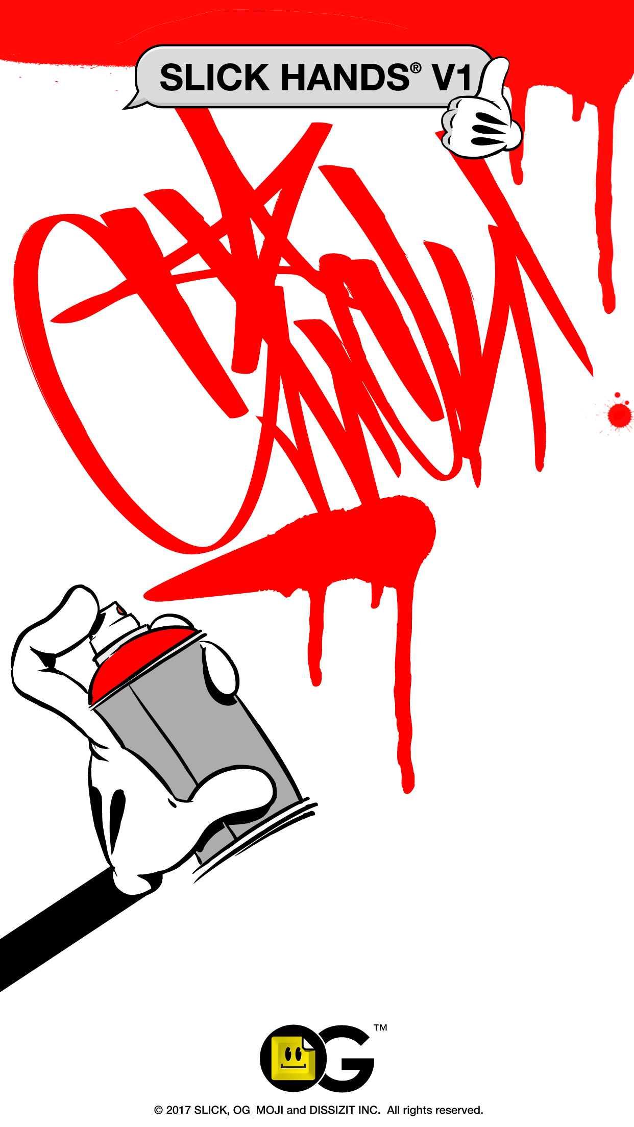 Slick Hands iMessage Stickers by OG_moji gallery image