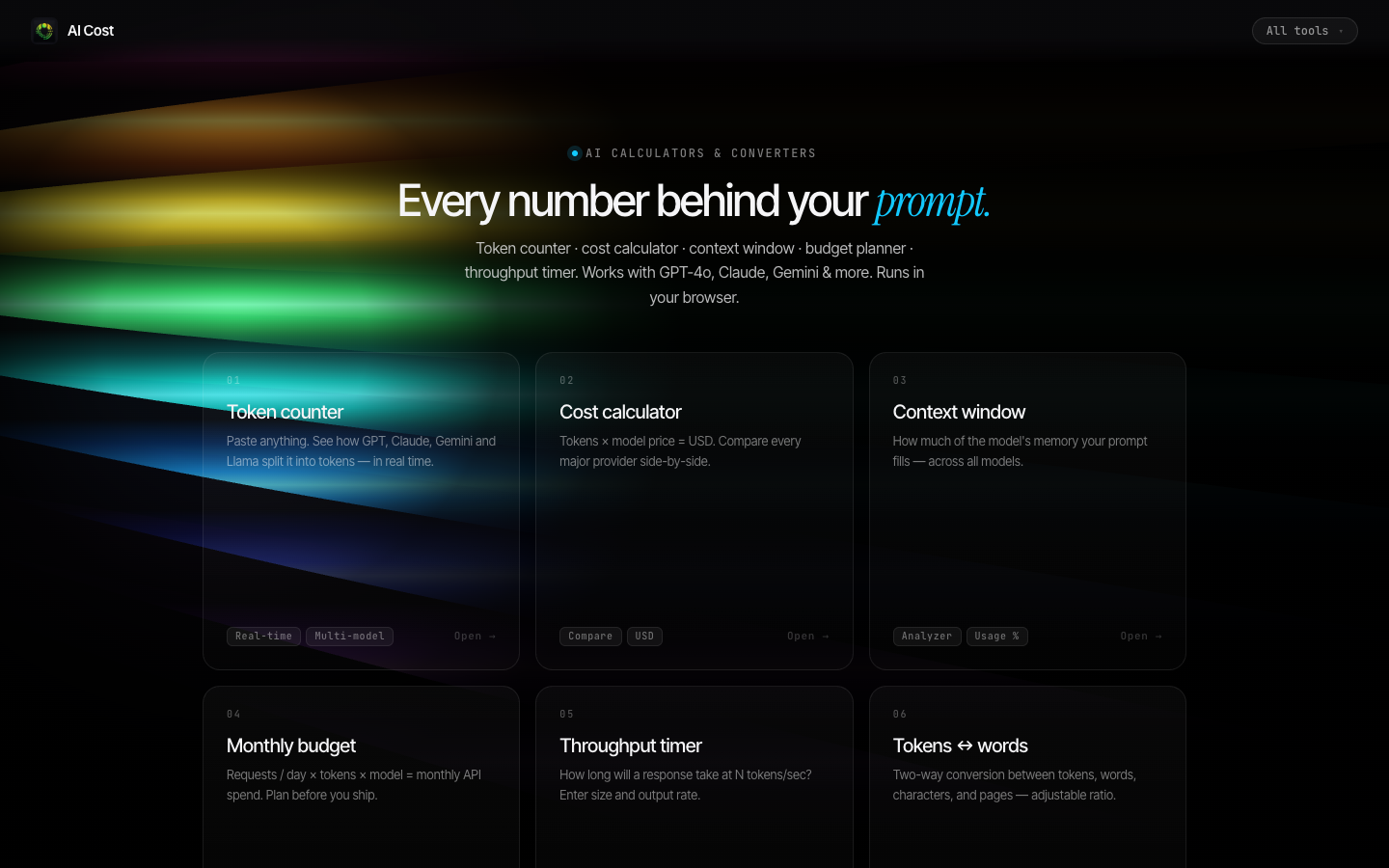 AI Cost —Token Counter & Cost Calculator gallery image