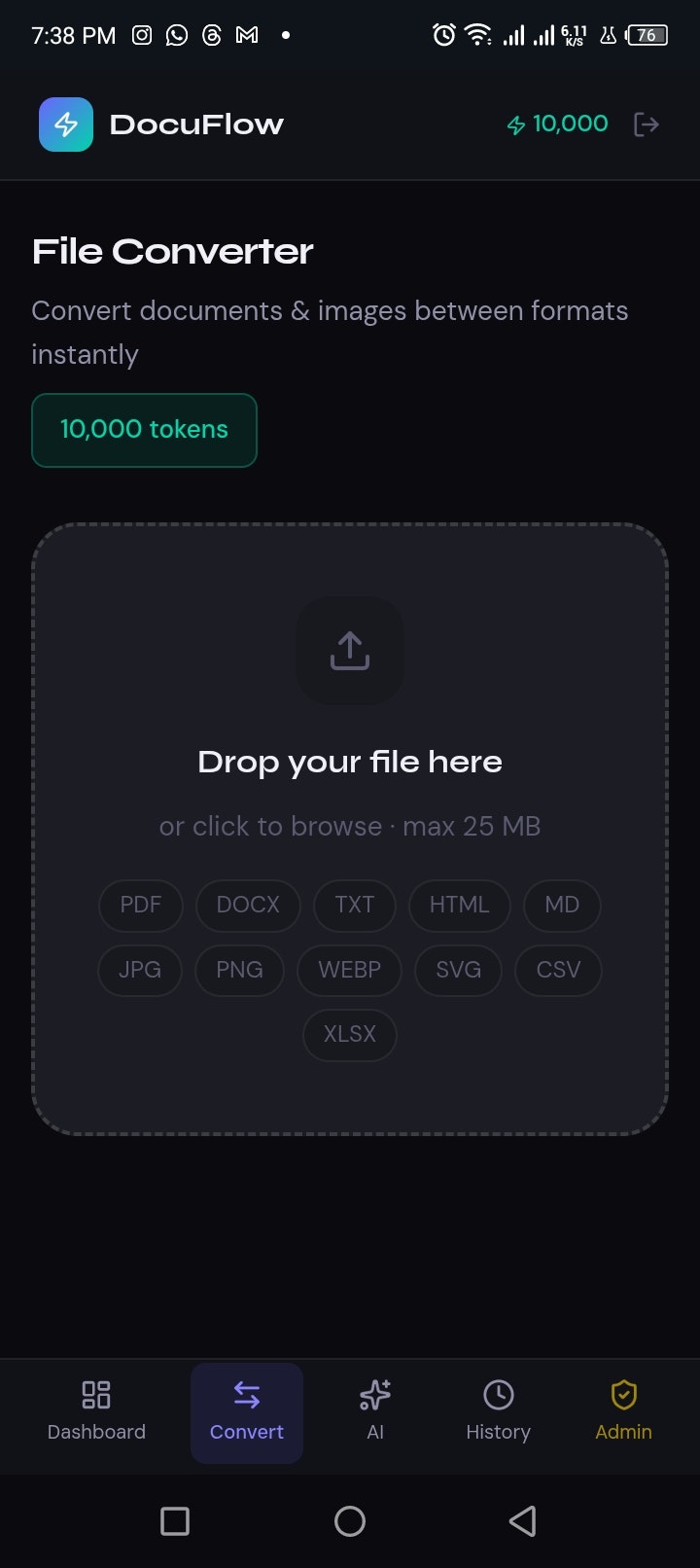 DocuFlow - Screenshot 2 showing product features and functionality