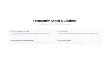 Finance Logbook gallery image