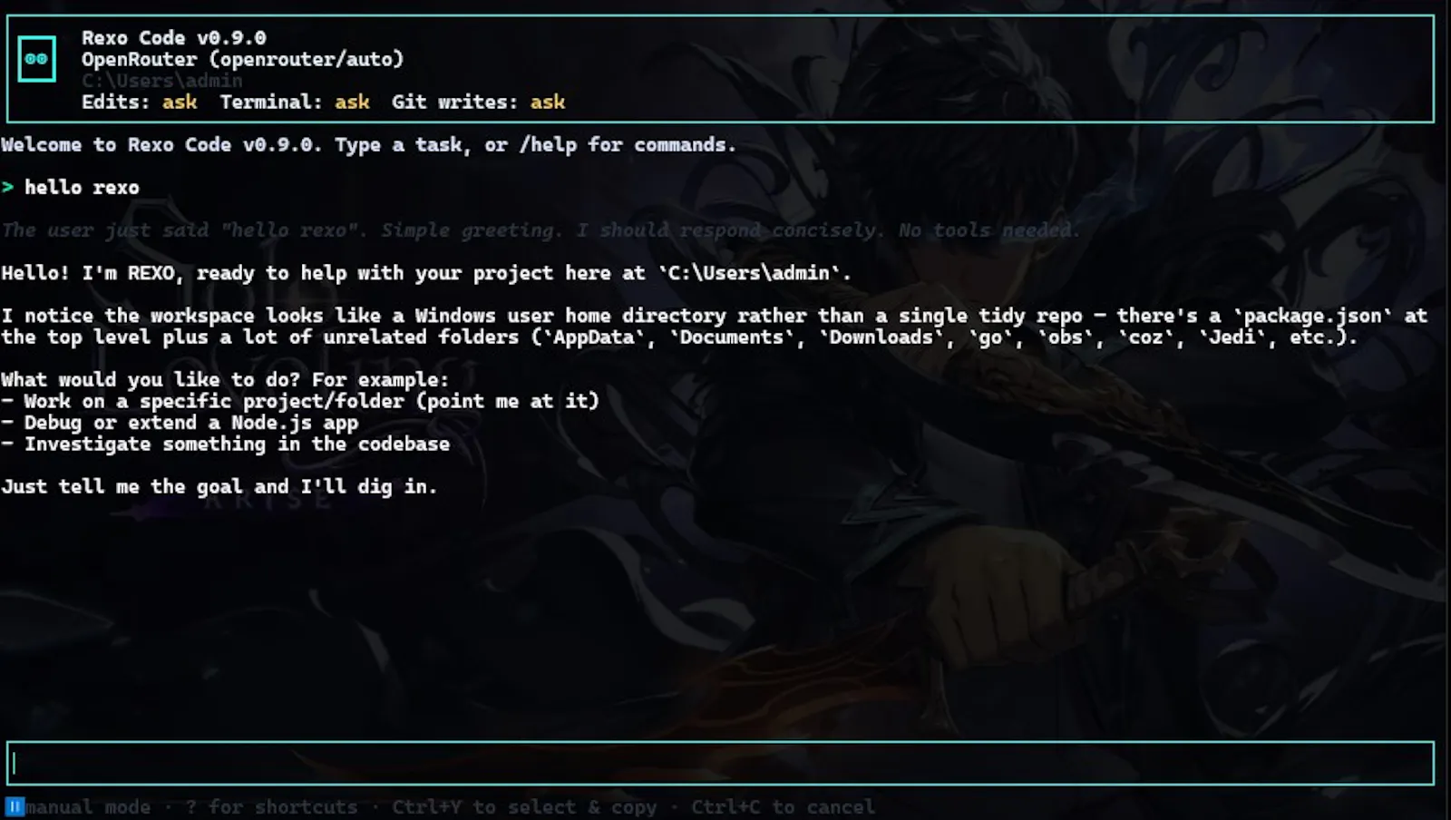 Rexo Code screenshot 2