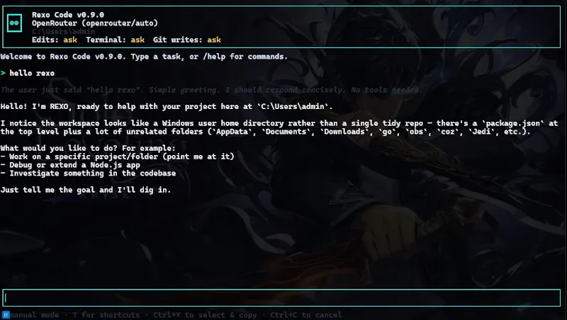 Rexo Code screenshot 2