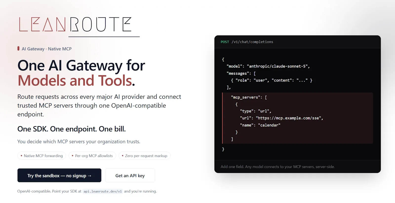 Leanroute screenshot 2