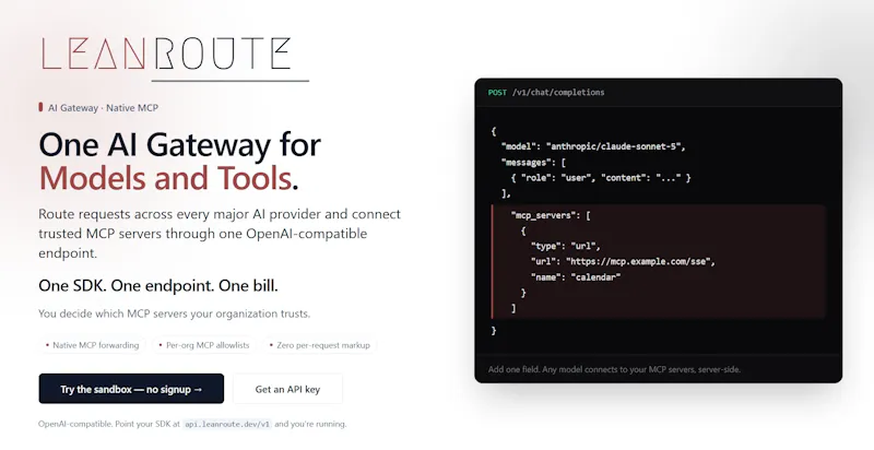Leanroute screenshot 2