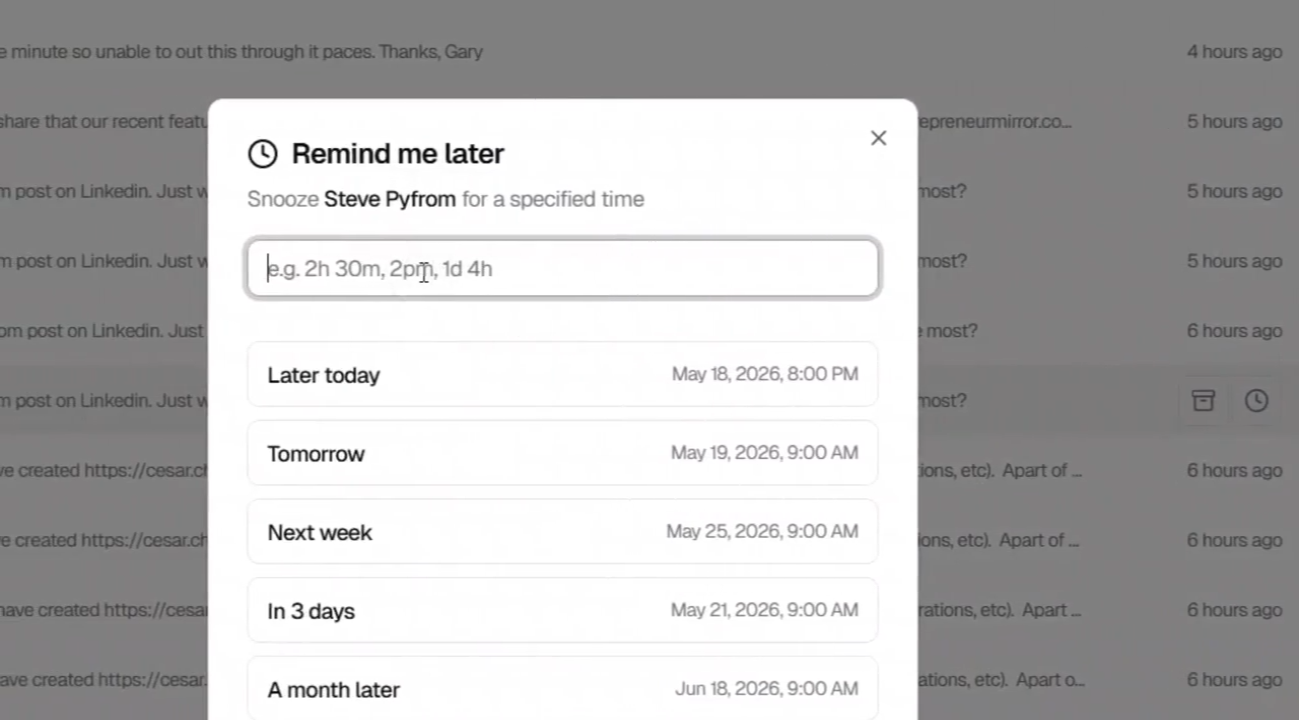 Cesar.chat - Linkedin Inbox Management gallery image