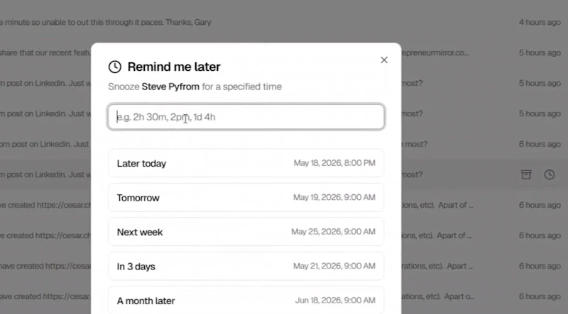 Cesar.chat - Linkedin Inbox Management screenshot 3