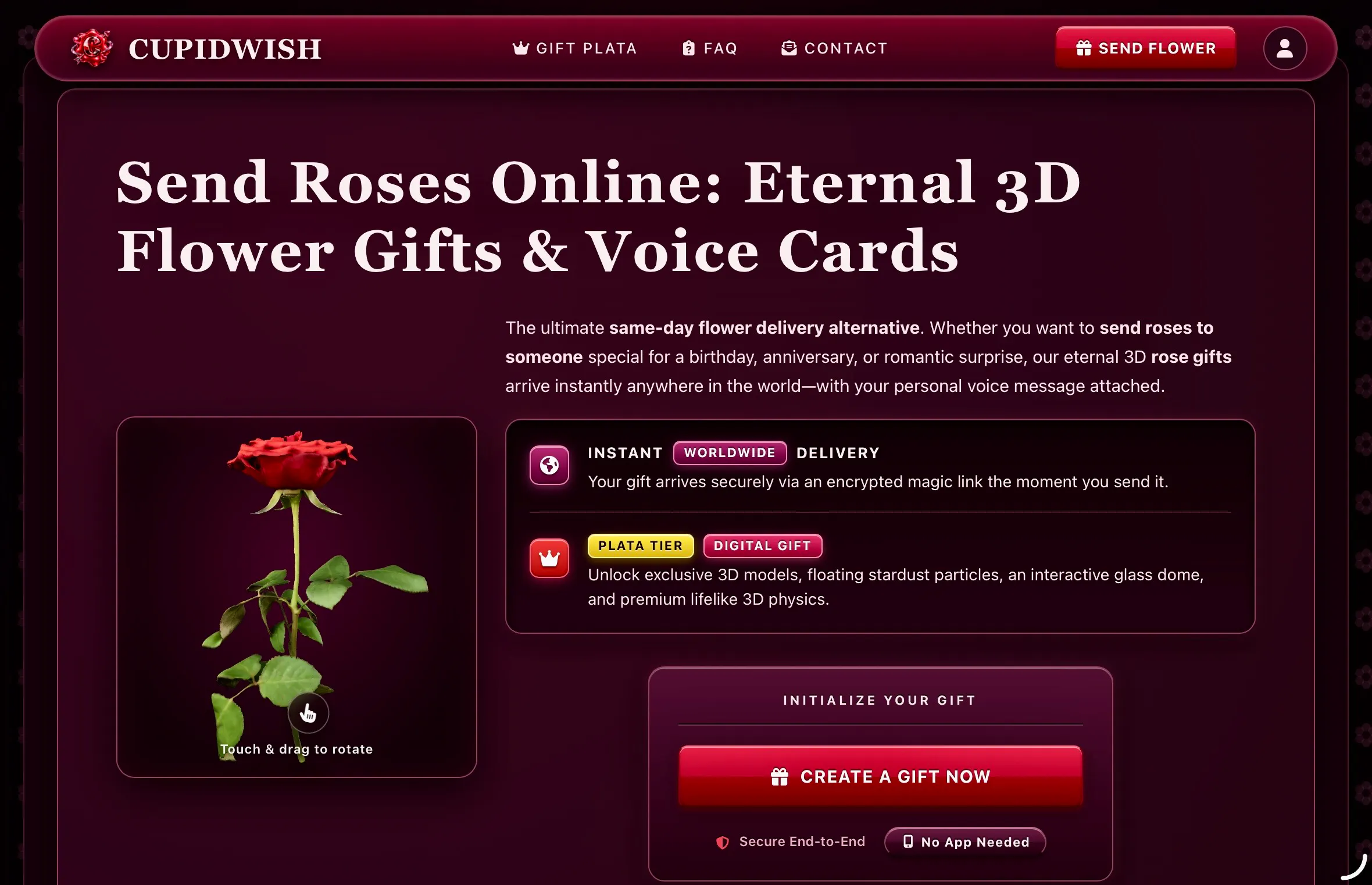 Send Bloom Roses Online & 3D Gifts gallery image