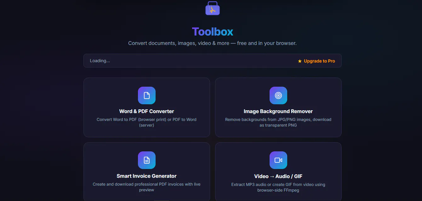ToolBox screenshot