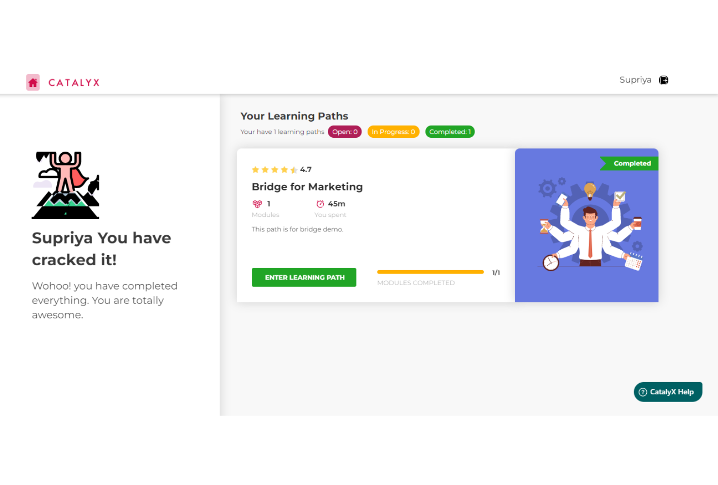 Catalyx: plataforma de aprendizaje experimental - Plataforma de inteligencia de aprendizaje experimental e talento media 1
