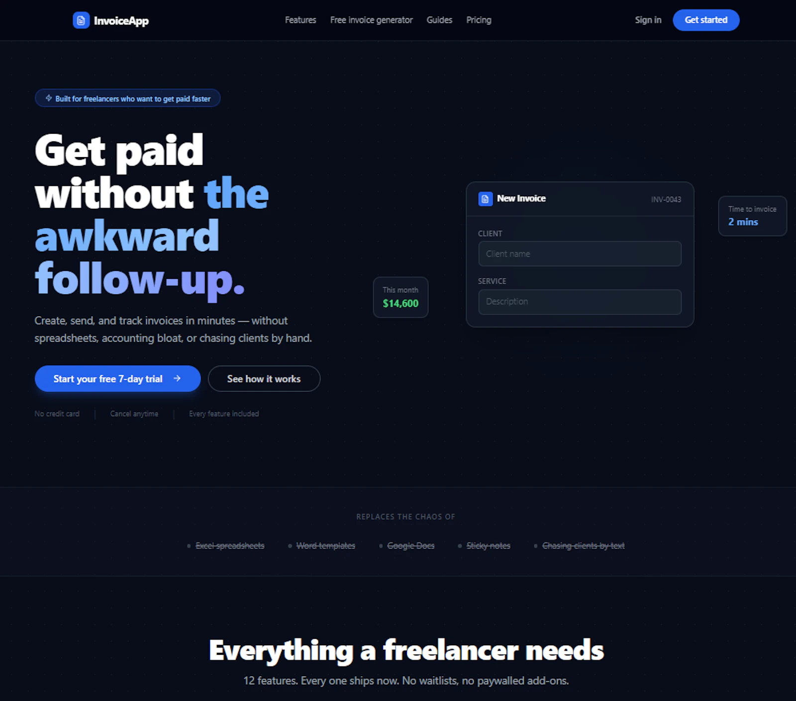 InvoiceApp screenshot 2