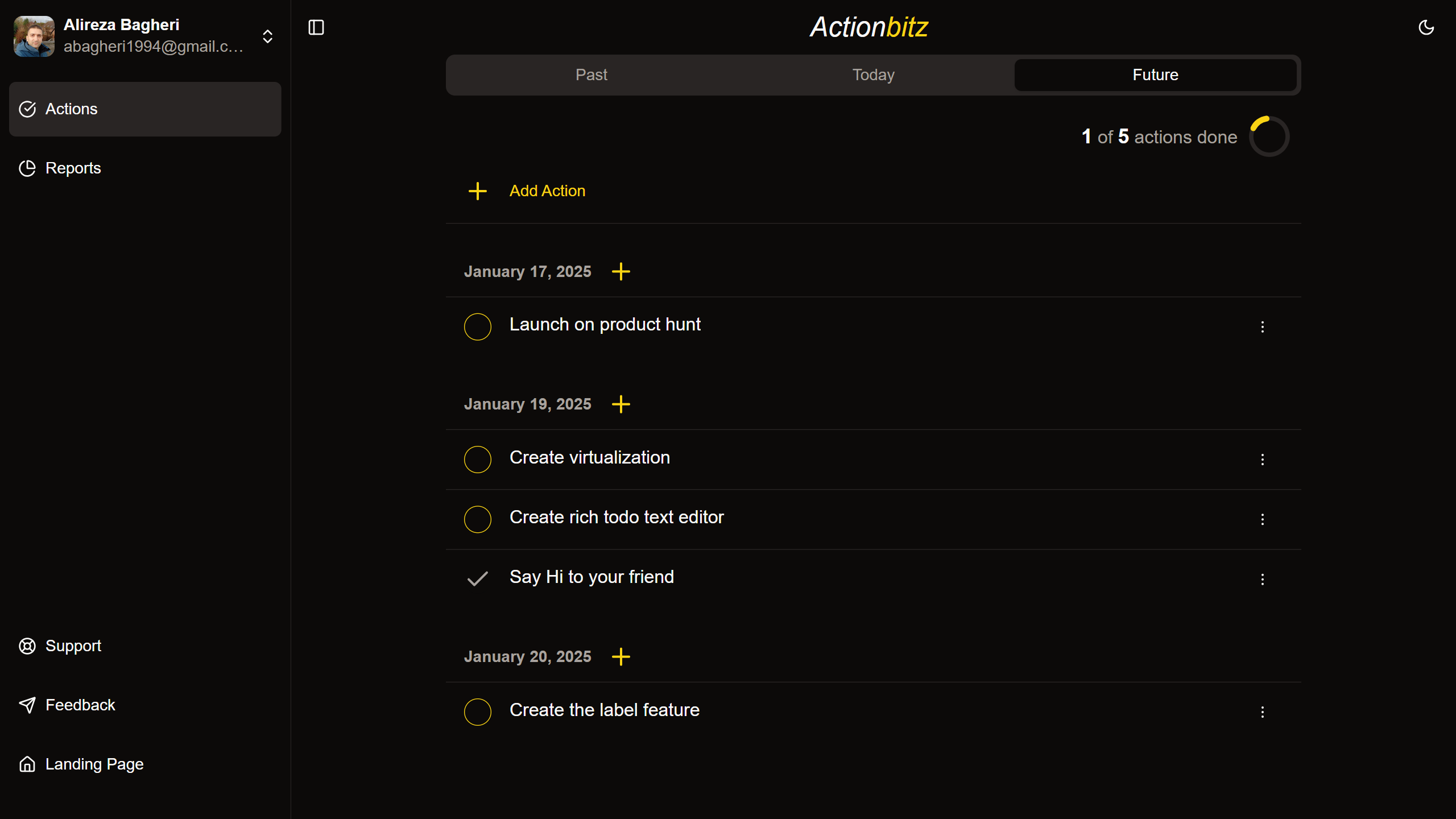 Media Actionbitz - Aplikasi Todo Sederhana dengan Jurnal Tindakan Anda 6