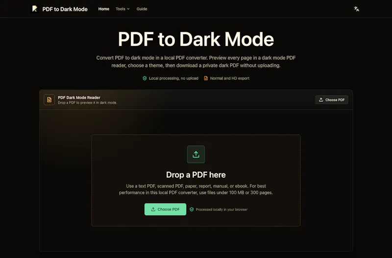 PDF to Dark Mode screenshot 2