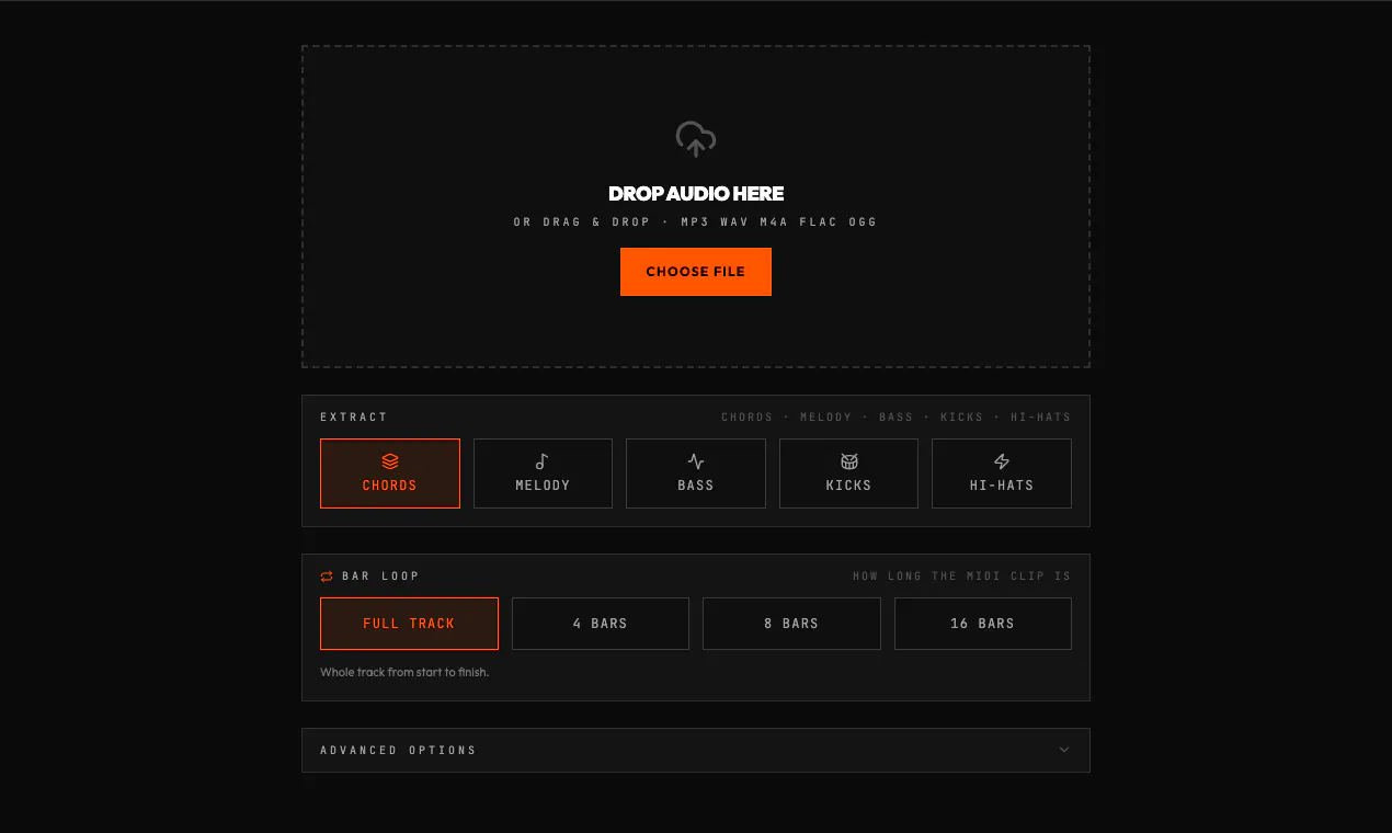 PITCHKIT · Audio → MIDI gallery image