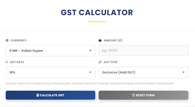 GST Calculator | Ease Tools gallery image