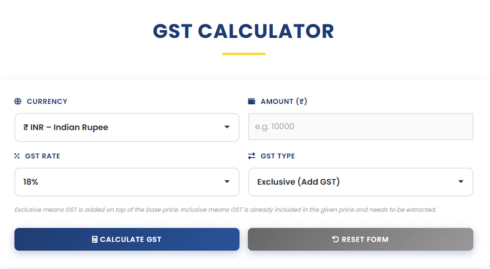 GST Calculator | Ease Tools screenshot 1
