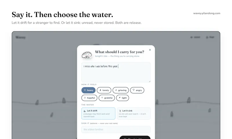 Wavey: give the sea what you can't say screenshot 4