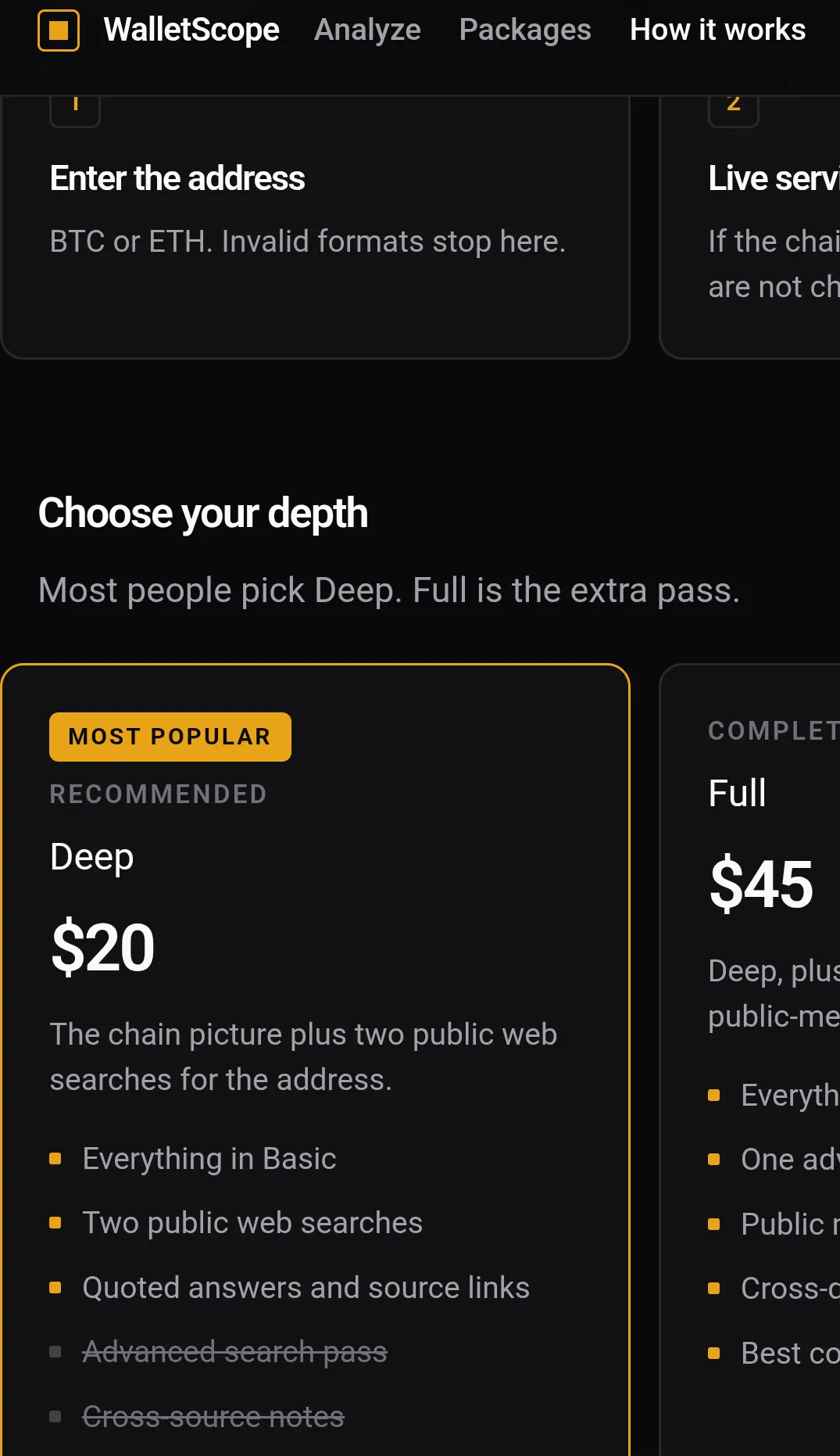 WalletScope - Deep in chain gallery image