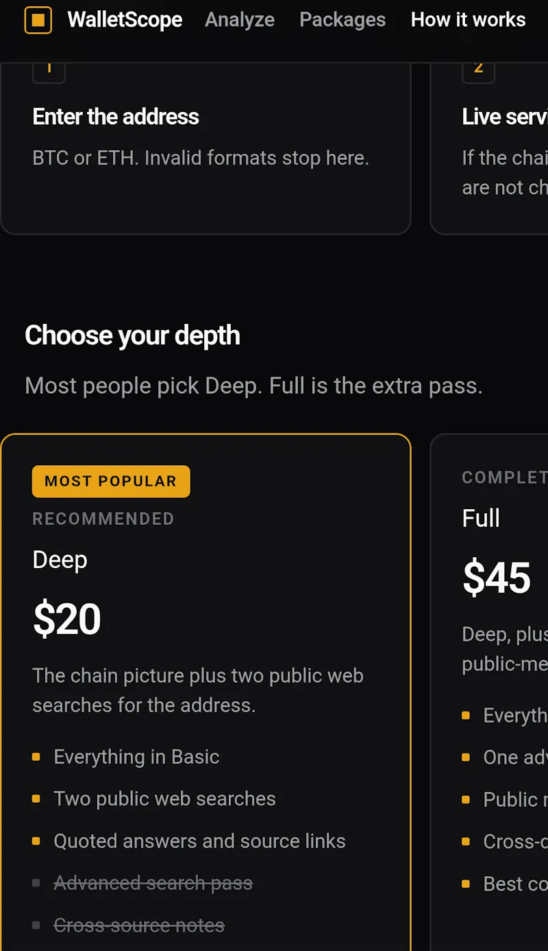 WalletScope - Deep in chain screenshot 4