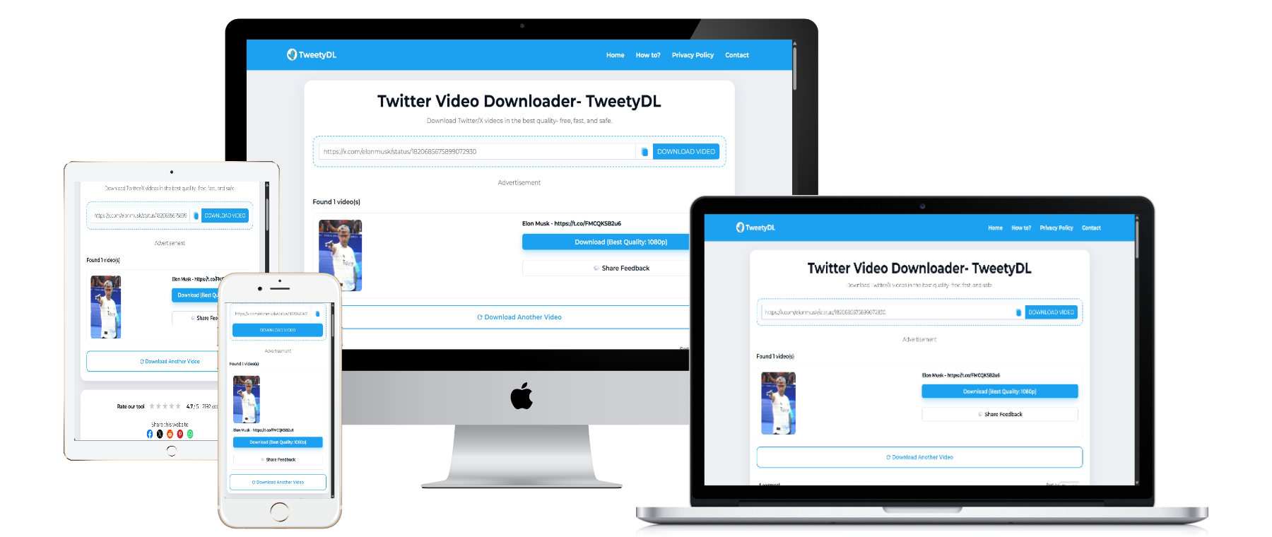 Média Tweetydl- Twitter Video Downloader - Des moyens rapides, clairs et faciles de télécharger des vidéos de X / Twitter. 4