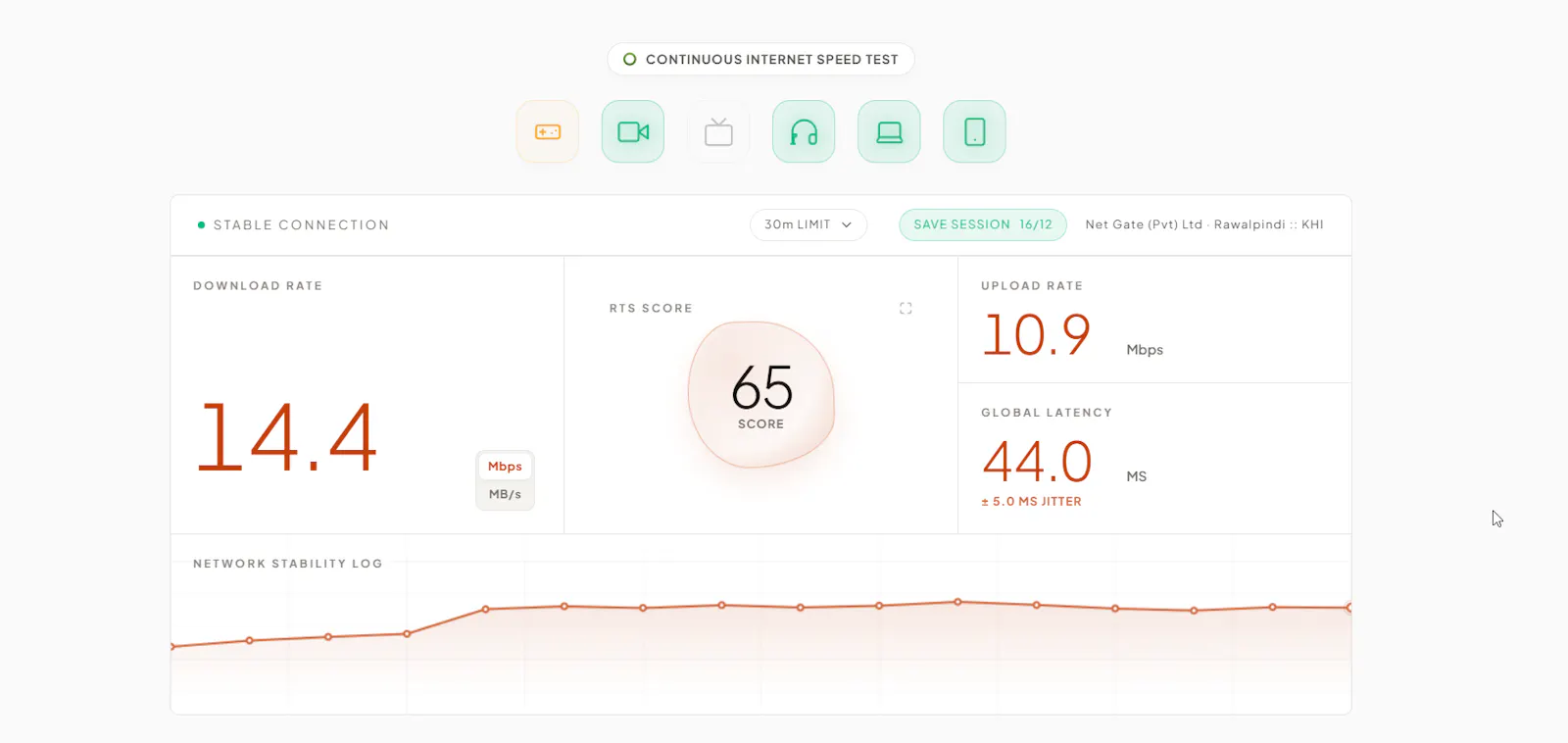 realtimeSpeed screenshot 1
