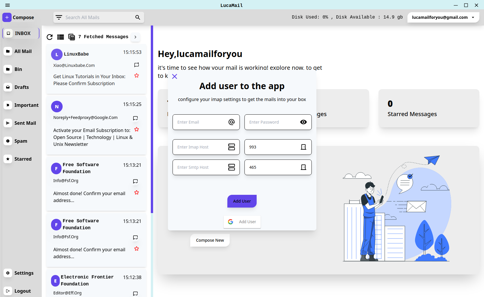 LucaMail gallery image