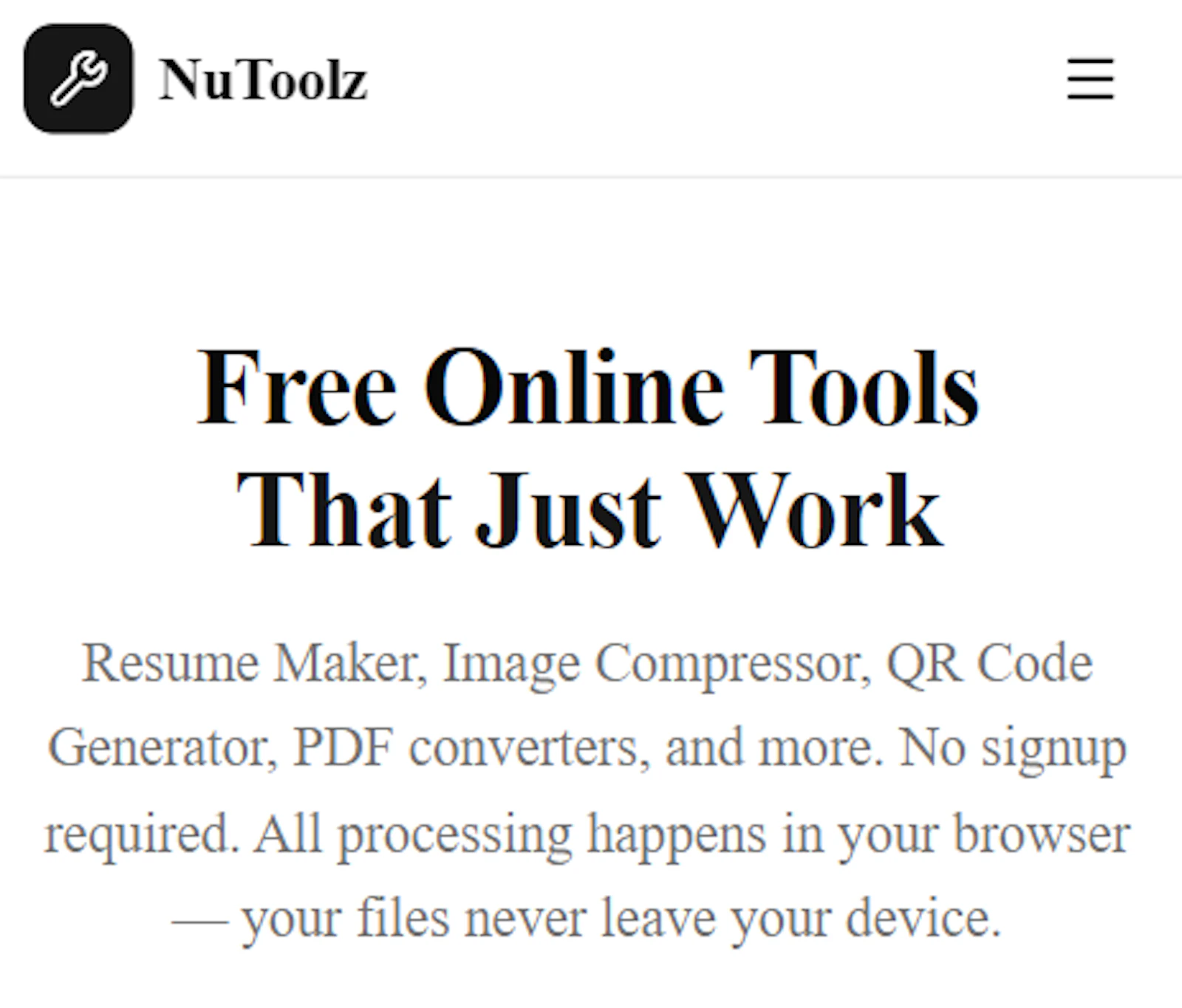 NuToolz screenshot 1